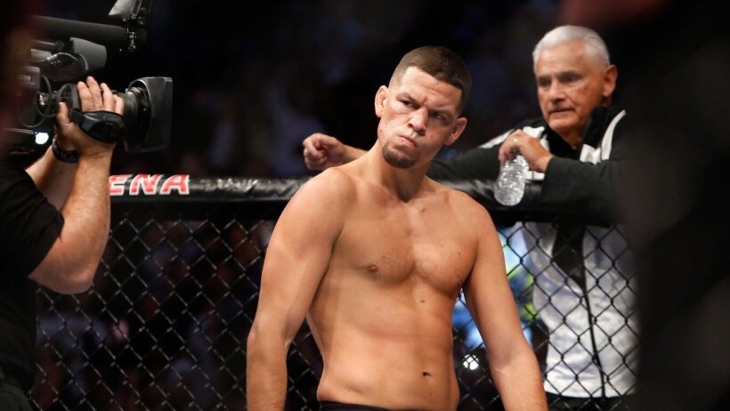 Nate Diaz in the ring