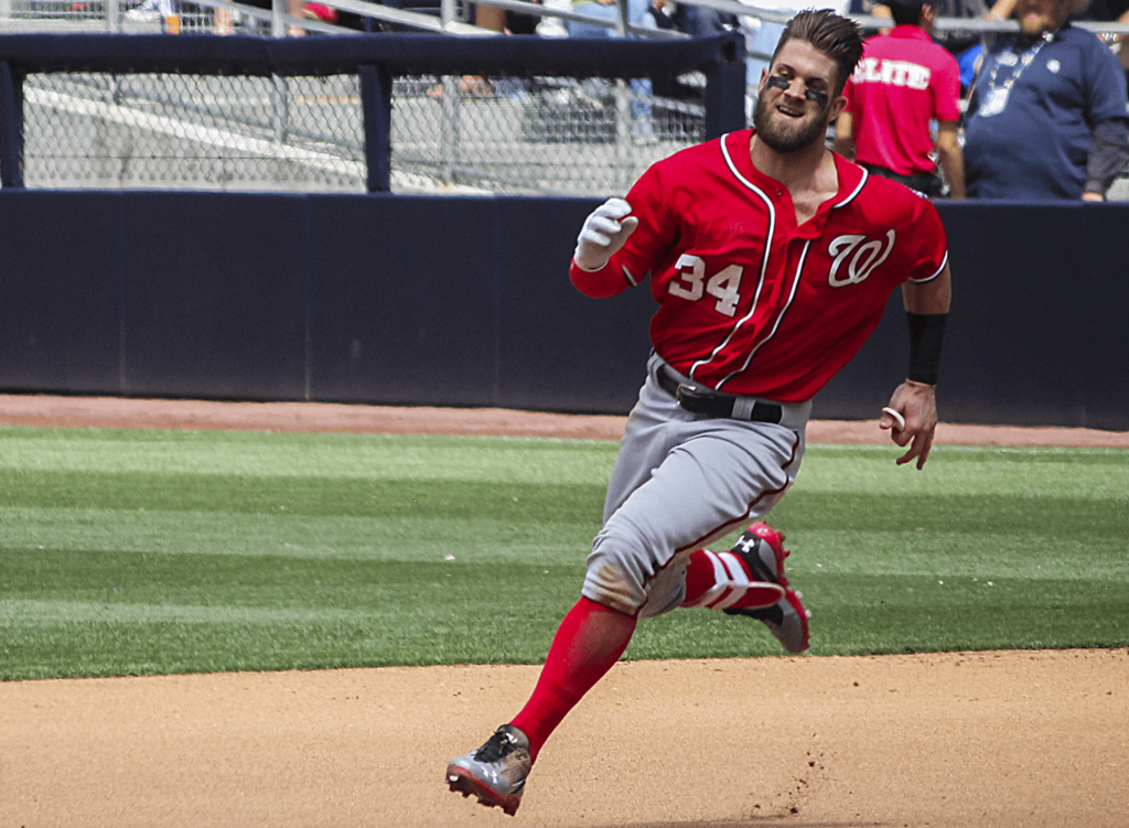 Washington center fielder Bryce Harper