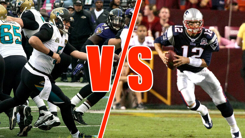 Blake Bortles and Tom Brady