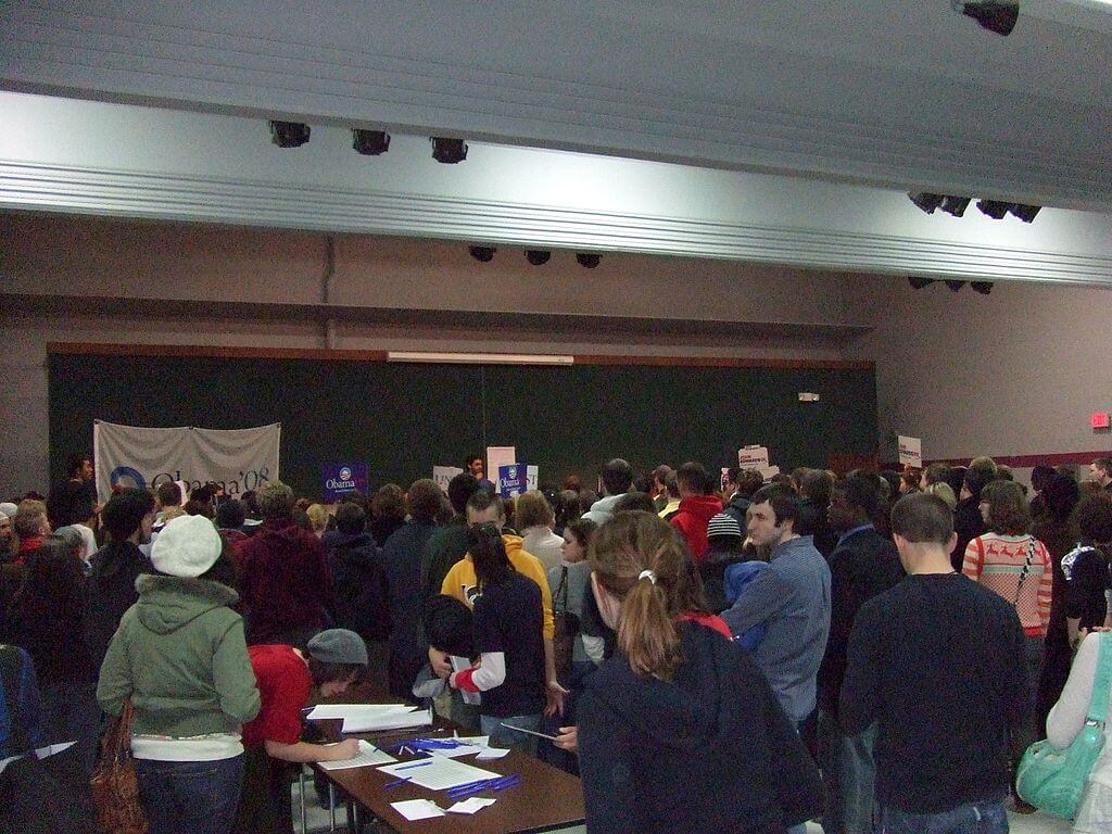 Democratic Iowa caucus image