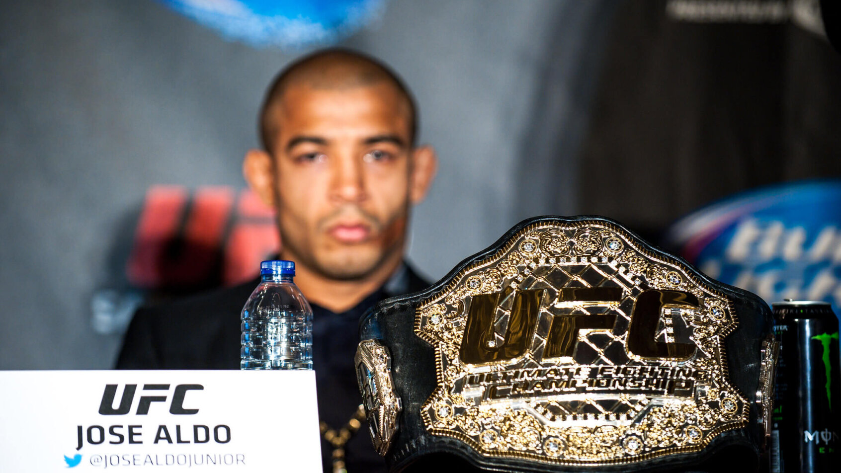 Jose Aldo at a press conference