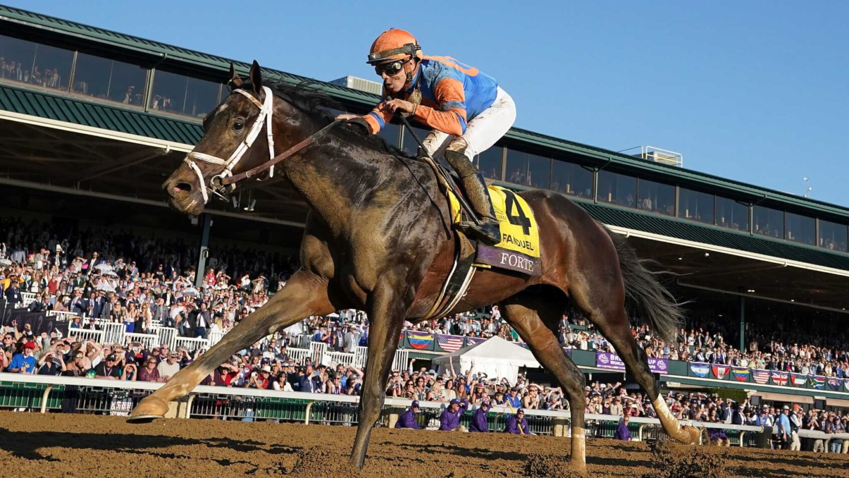 Forte, with Ira Ortiz Jr up, wins the Breeders' Cup Juvenile