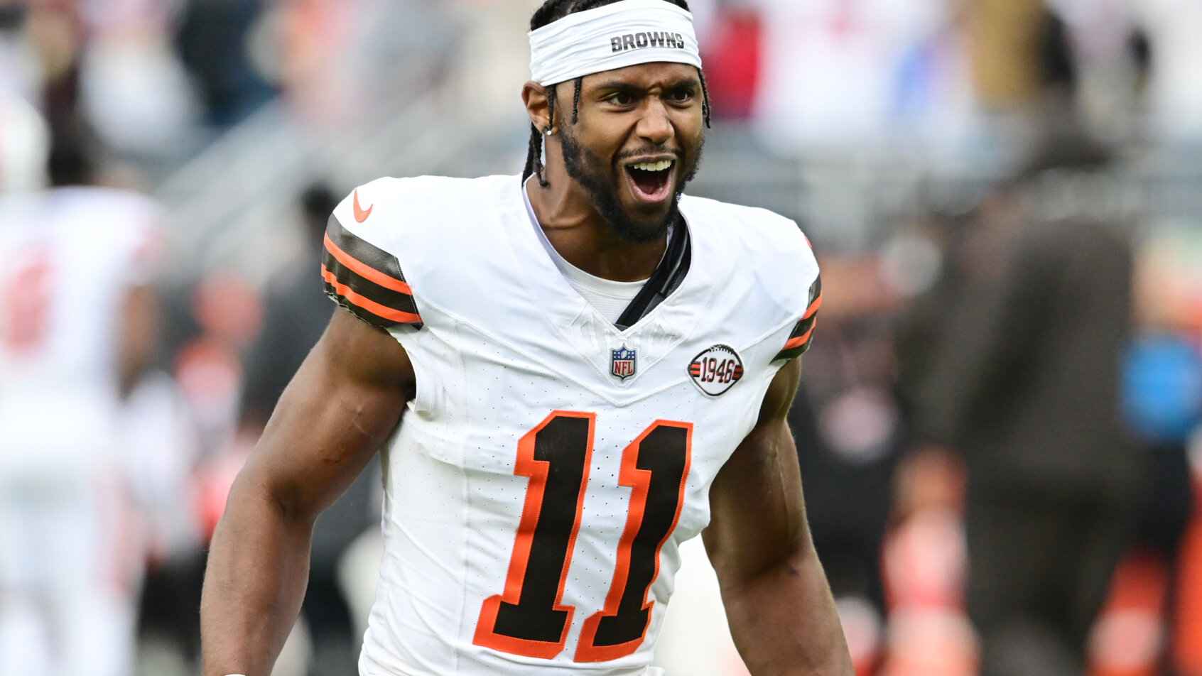 Cleveland Browns wide receiver Donovan Peoples-Jones (11) celebrates