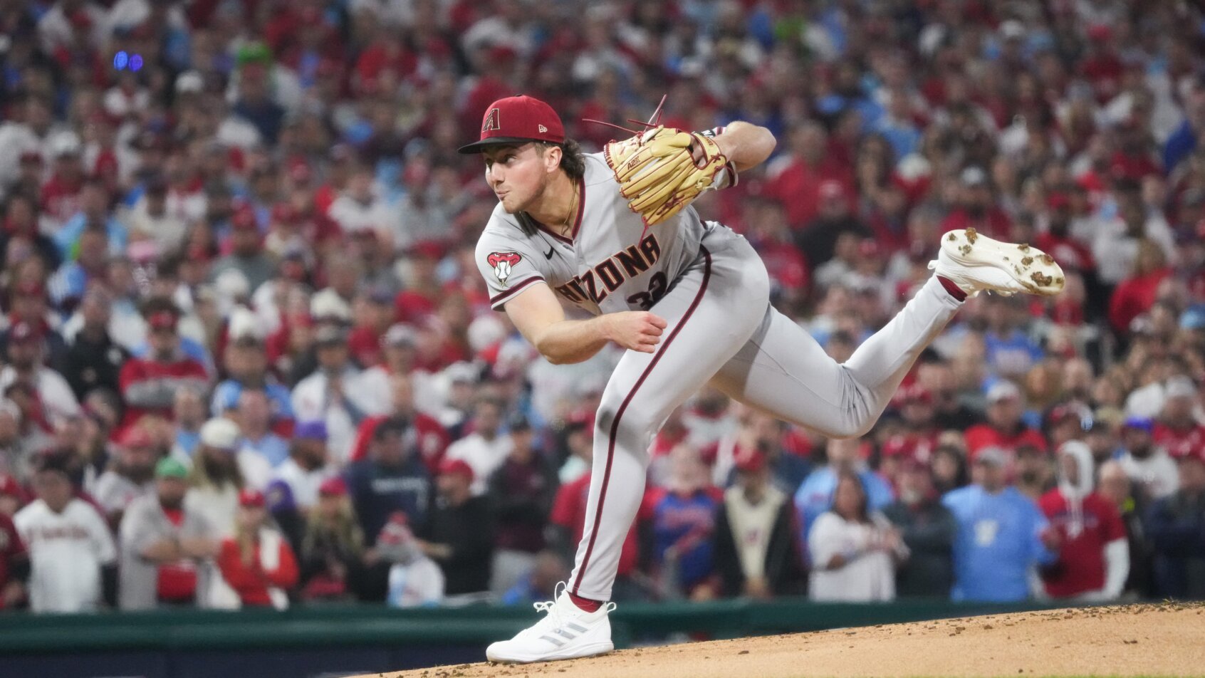 Arizona Diamondbacks starting pitcher Brandon Pfaadt delivers to home plate