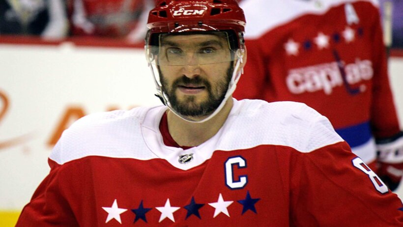 Alex Ovechkin staring