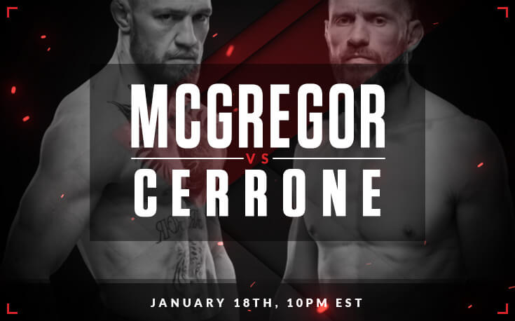 Conor McGregor vs Donald Cerrone promotional poster