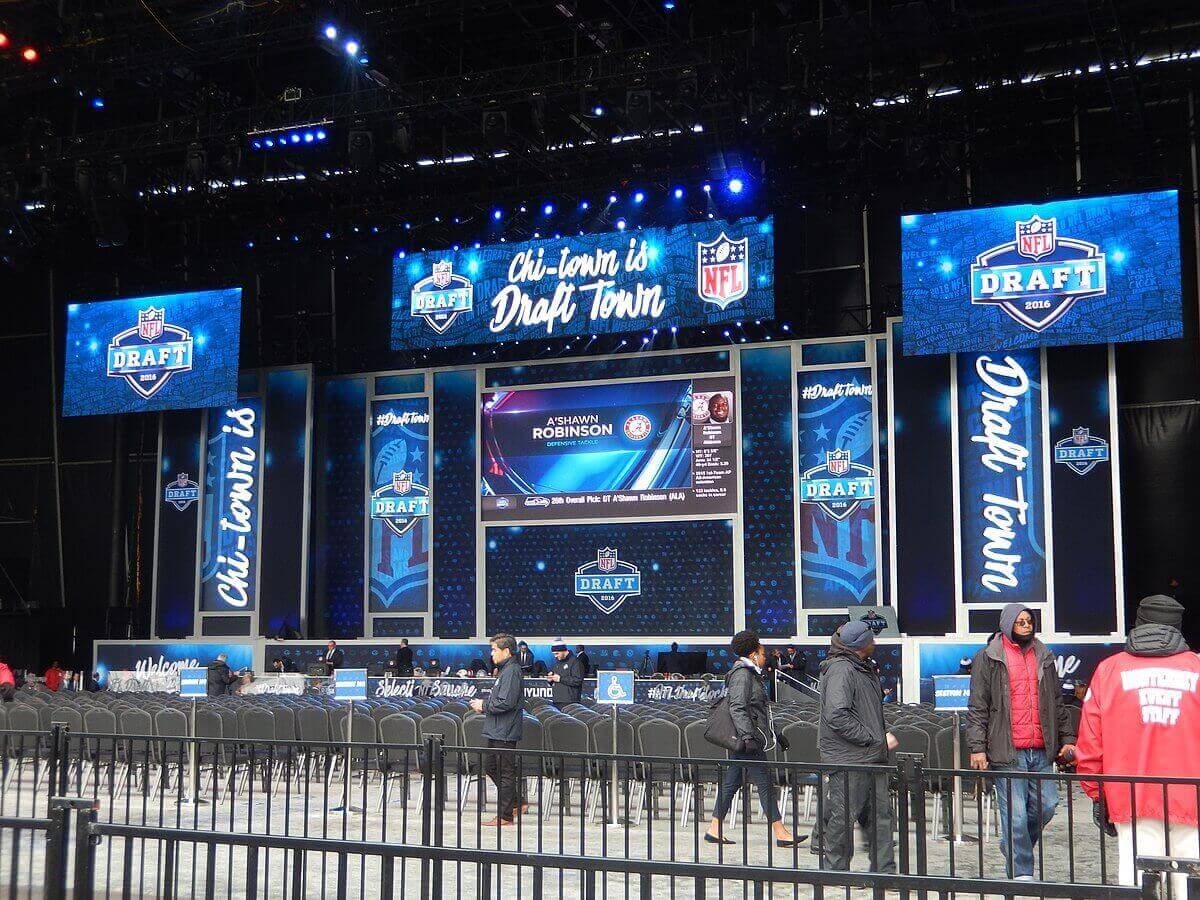 NFL Draft podium