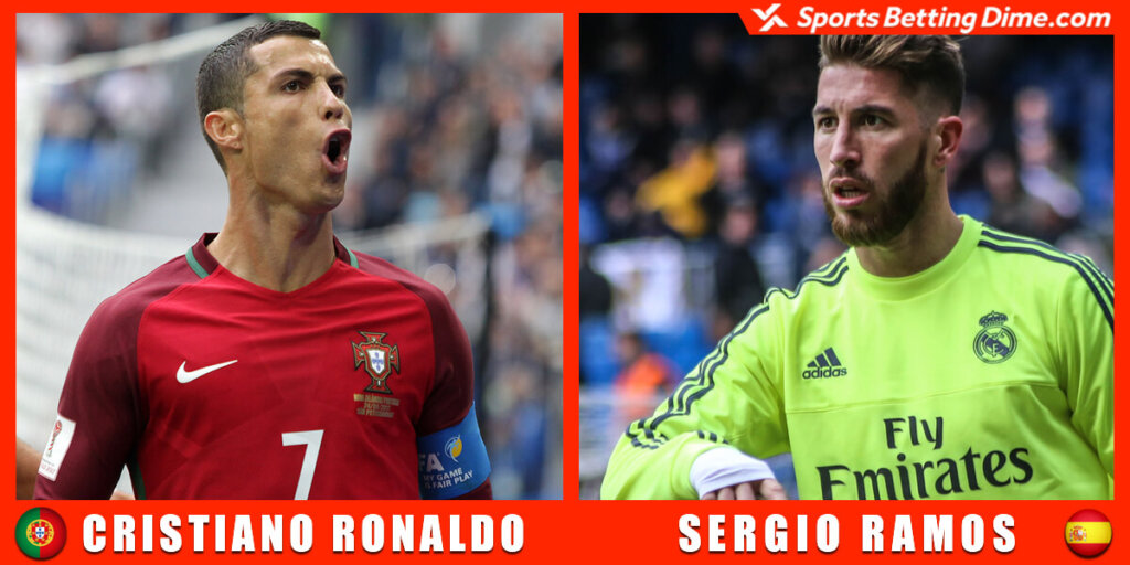 Cristiano Ronaldo and Sergio Ramos.